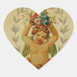 Sticker Cœur Cherub avec des places