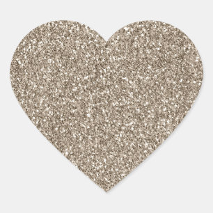 Sticker Cœur Chic Gold Glitzy Glam Sparkle Parties scintillant