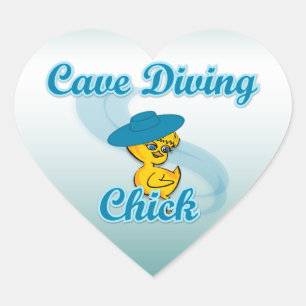 Sticker Cœur Chick de plongée sous-marine #3