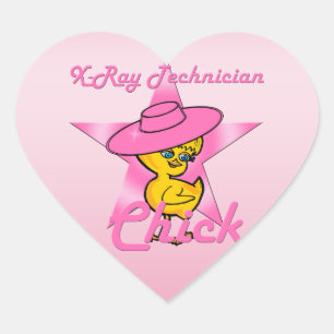 Sticker Cœur Chick Technicien en rayons X #8