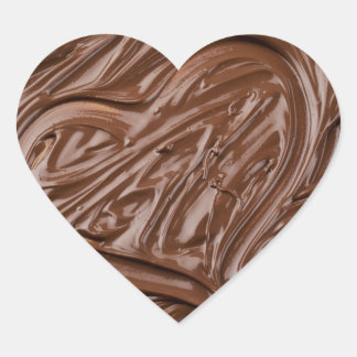 Sticker Cœur chocolat adorable