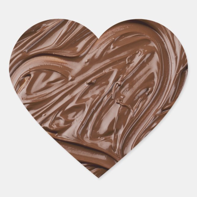 Sticker Cœur chocolat adorable (Devant)