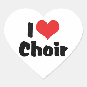 Sticker Cœur Chœur I Love Heart