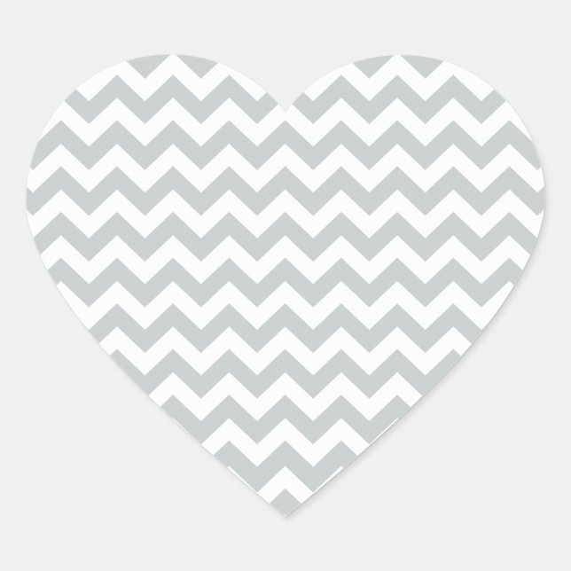 Sticker Cœur Cliquez sur Personnaliser pour modifier Gris en co (Devant)