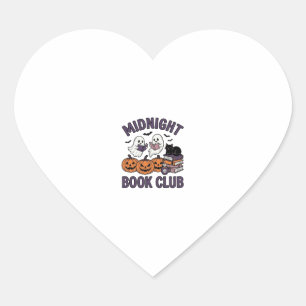 Sticker Cœur Club de lecture de minuit pour la conception de le