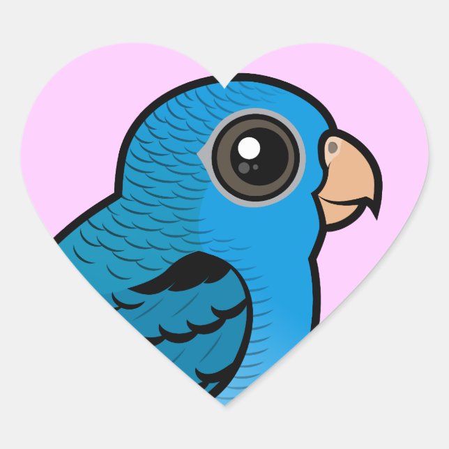 Sticker Cœur Cobalt Linnie (Devant)