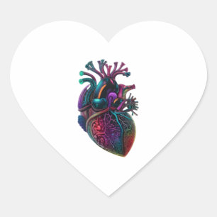 Sticker Cœur Coeur anatomique 3
