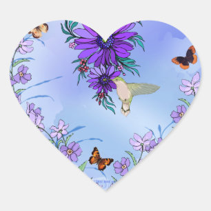 Sticker Cœur Coeur bleu