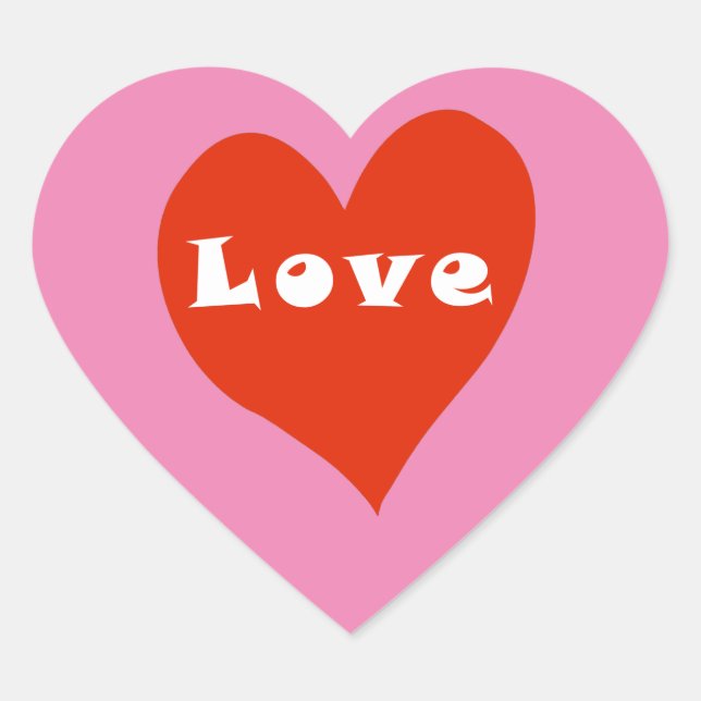 Sticker Cœur Coeur d'amour (Devant)
