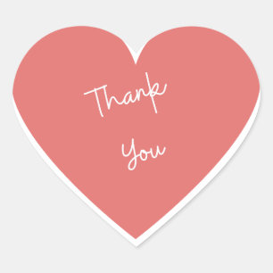 Sticker Cœur Coeur d'amour Merci