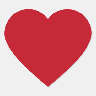 Sticker Cœur Coeur d'amour romantique rouge profond en forme