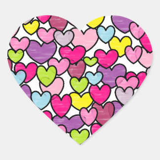 Sticker Cœur Coeur dans un coeur