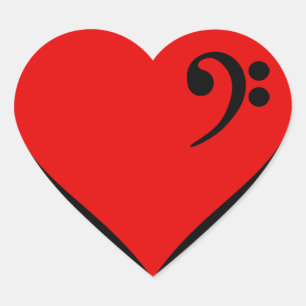 Sticker Cœur Coeur de basse