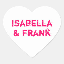 Sticker Cœur Coeur de conversation blanc