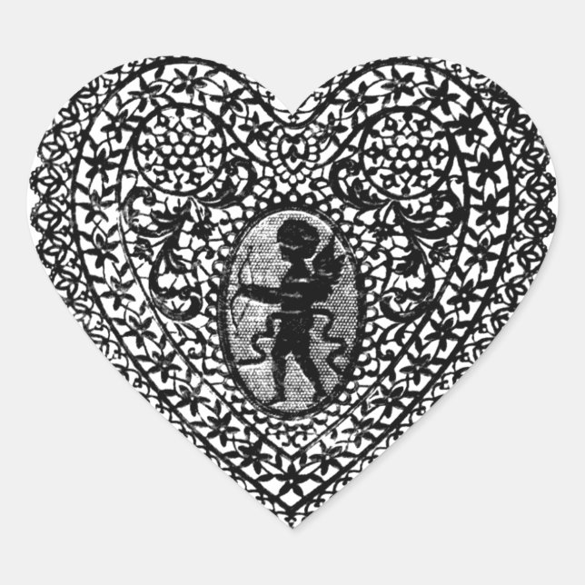 STICKER CŒUR COEUR DE LAME CUPID (Devant)