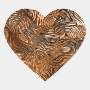 Sticker Cœur Coeur de l'autocollant "Cuivre"