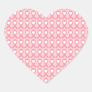Sticker Cœur Coeur de sensibilisation au cancer du sein