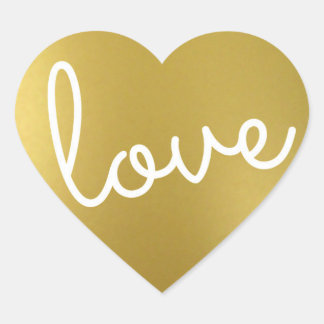 Sticker Cœur coeur d'or