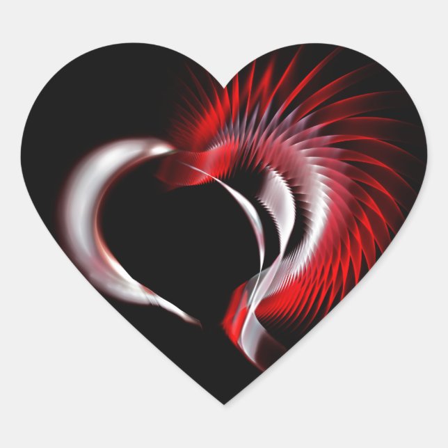 Sticker Cœur Coeur métallique (Devant)