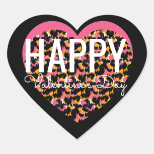 Sticker Cœur Coeur Poster de animal de la Saint-Valentin