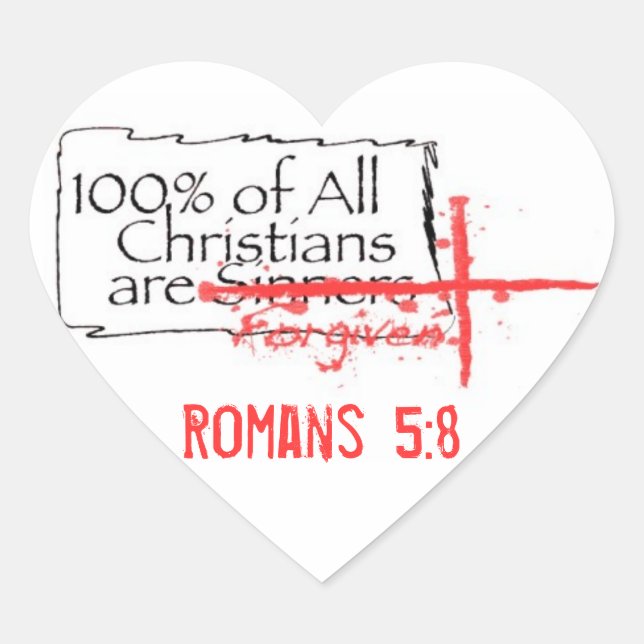 Sticker Cœur Coeur romain (Devant)