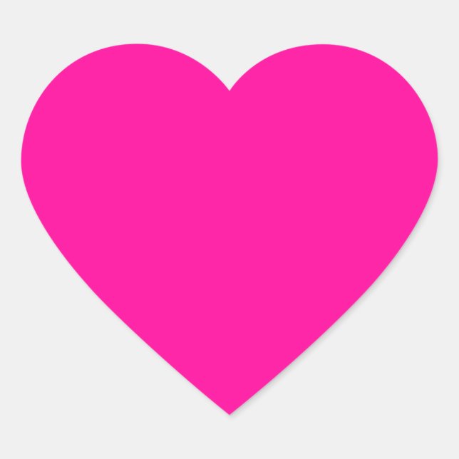 Sticker Cœur Coeur rose chaud (Devant)