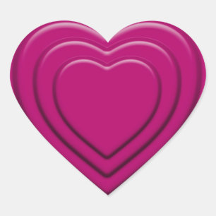 Sticker Cœur Coeur rose incorporé