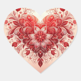 Sticker Cœur Coeur rouge