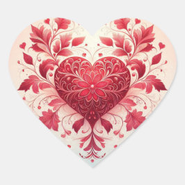 Sticker Cœur Coeur rouge