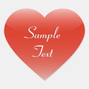 Sticker Cœur Coeur rouge brillant