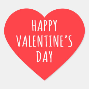 Sticker Cœur coeur rouge Heureuse Sainte-Valentin