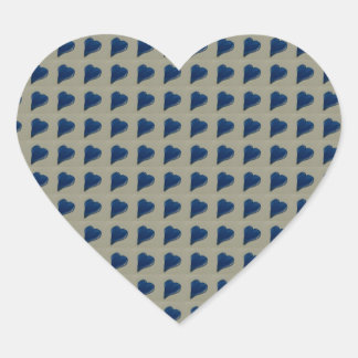 Sticker Cœur Coeurs bleus