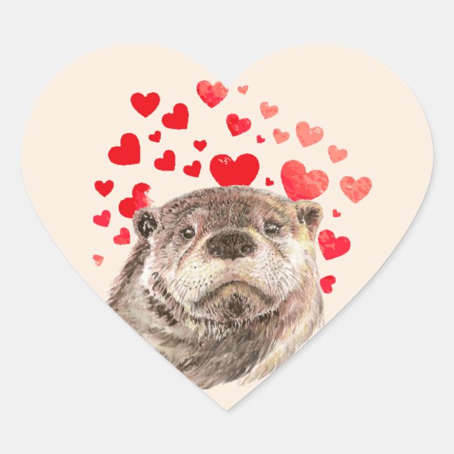 Sticker Cœur Coeurs Boutter Envoie Tout Mon Amour (Devant)
