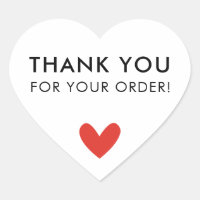 COMMANDE EMBALLAGE MERCI coeur mignon