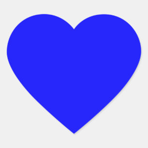 Sticker Cœur Concepteur Customisé couleur bleue