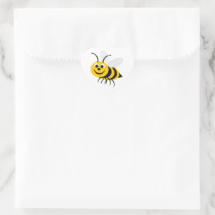 Sticker Cœur Conception d'abeilles