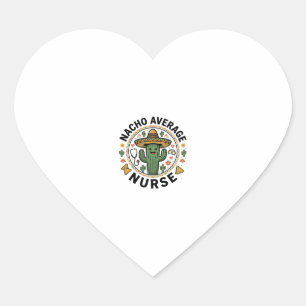 Sticker Cœur Conception de chemise de fiesta de cactus d'infirm