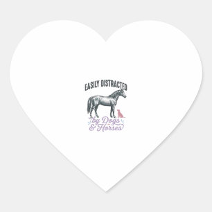 Sticker Cœur Conception de chemise facilement distrait par les