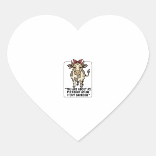 Sticker Cœur Conception de T-Shirt vintage vache patchwork grin