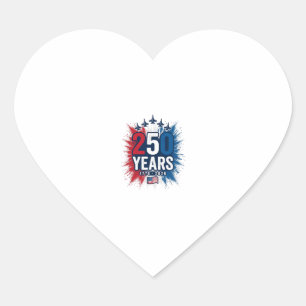 Sticker Cœur Conception vectorielle pour le 250e anniversaire d