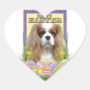Sticker Cœur Cookies d'oeufs de Pâques - Cavalier - Blenheim