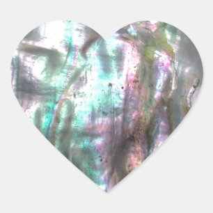 Sticker Cœur Coque d'Abalone