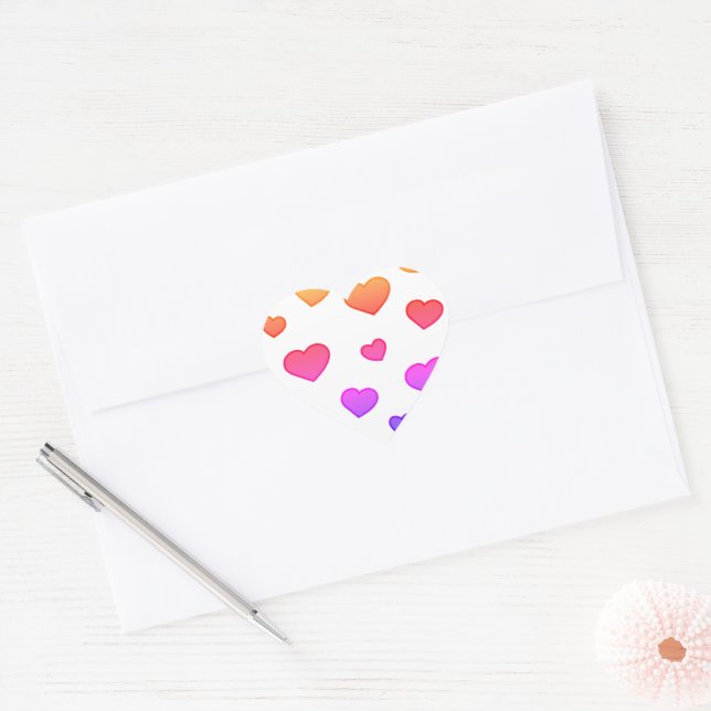 Sticker Cœur Corazón de Corazones (Enveloppe)