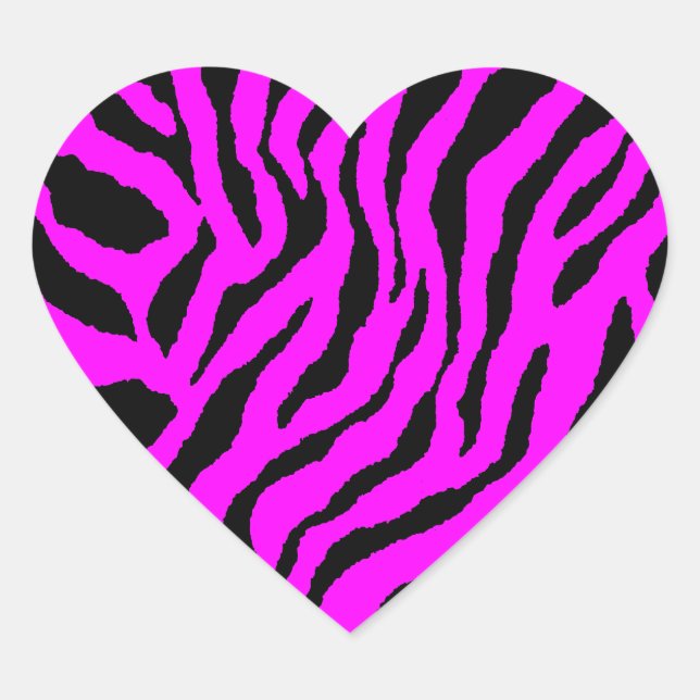 Sticker Cœur Corey Tiger 80s Tiger Stripes (Devant)