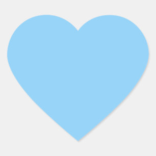 Sticker Cœur couleur bleu clair