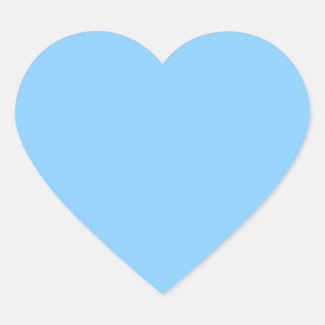 Sticker Cœur couleur bleu clair (Devant)