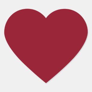 Sticker Cœur Couleur rouge foncé