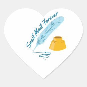 Sticker Cœur Courrier d'escompte
