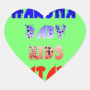 Sticker Cœur Créez vos propres coeurs lumineux conception bébé 