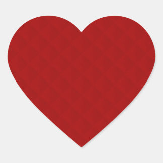 Sticker Cœur Cuir rouge rubis